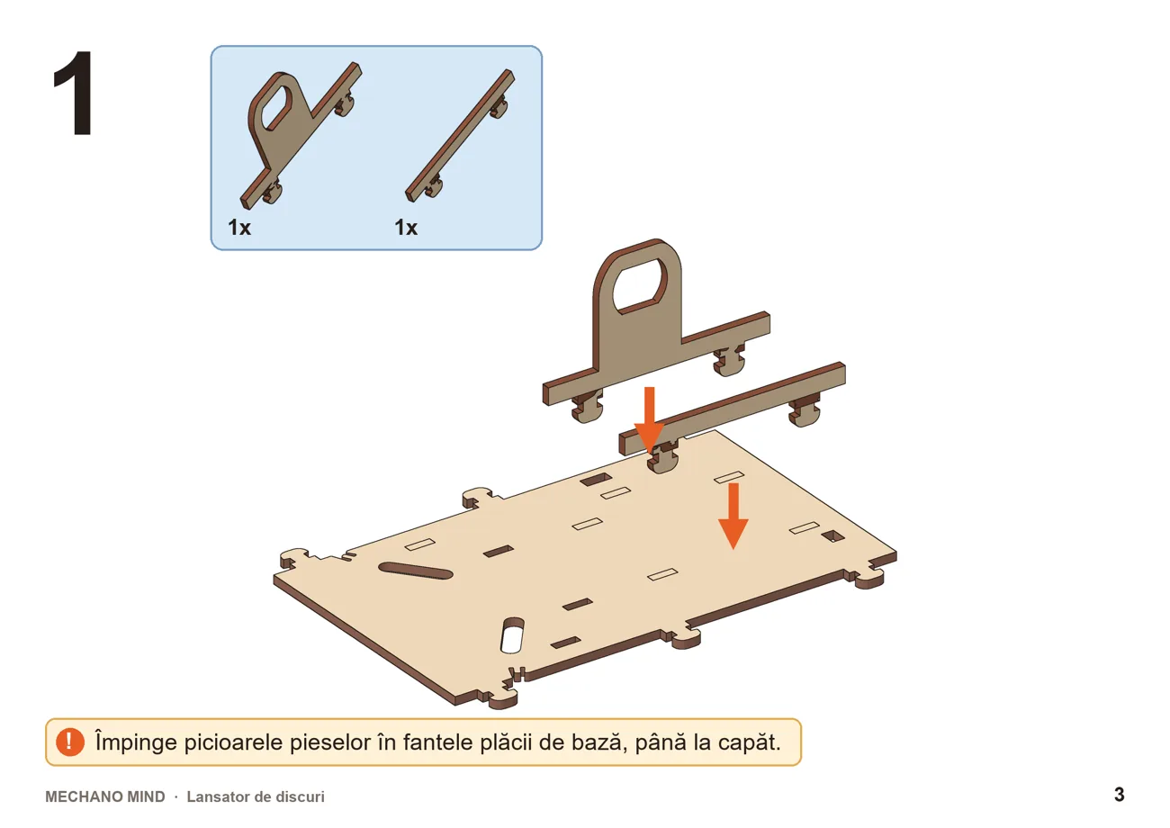 Pagină din manualul Mechano Mind