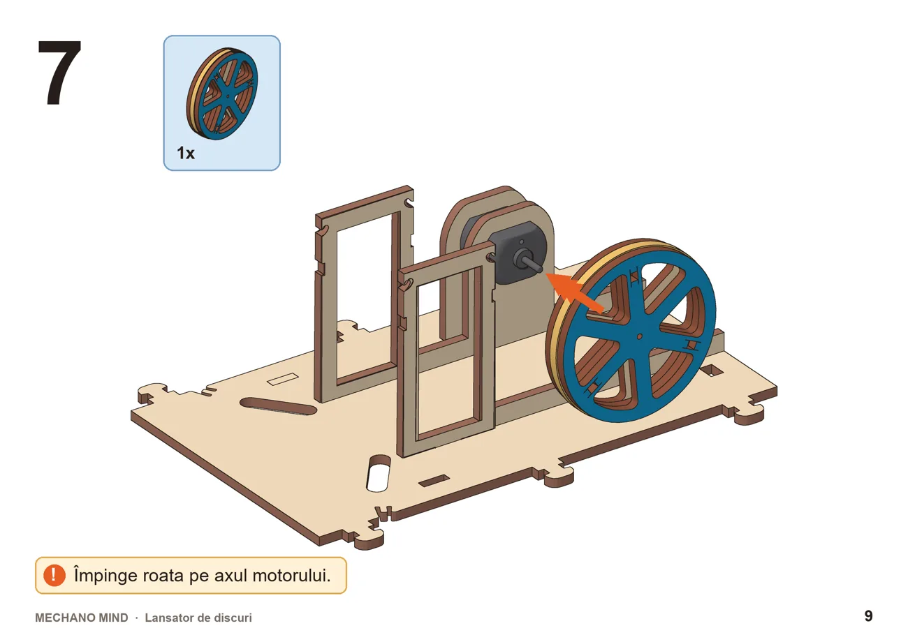 Pagină din manualul Mechano Mind