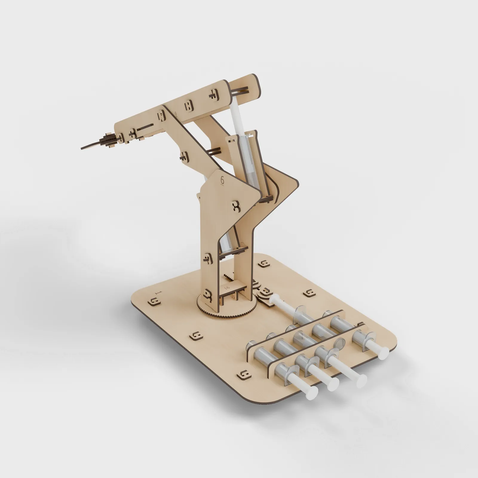 Gripper hidraulic, kit din lemn