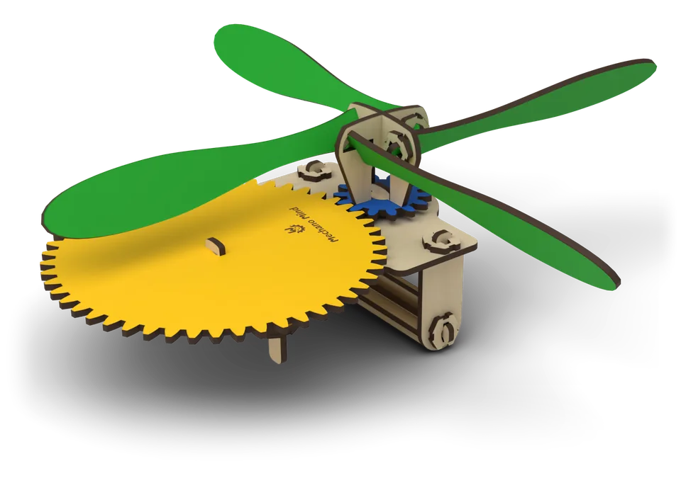 Ventilator, model 3D al mecanismului